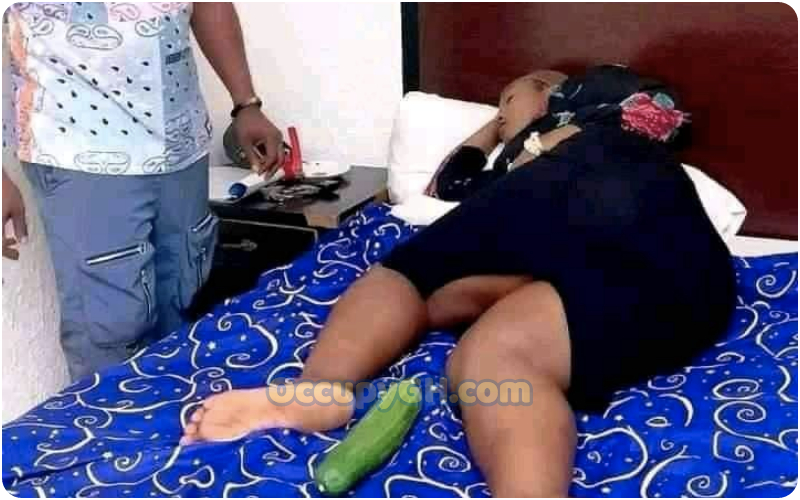 cucumber in woman's bedroom