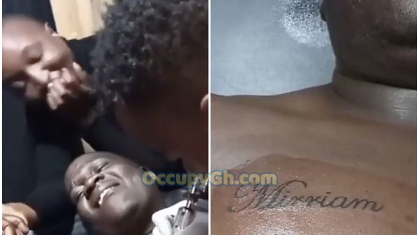 sugardaddy tattoo side-chick name on chest