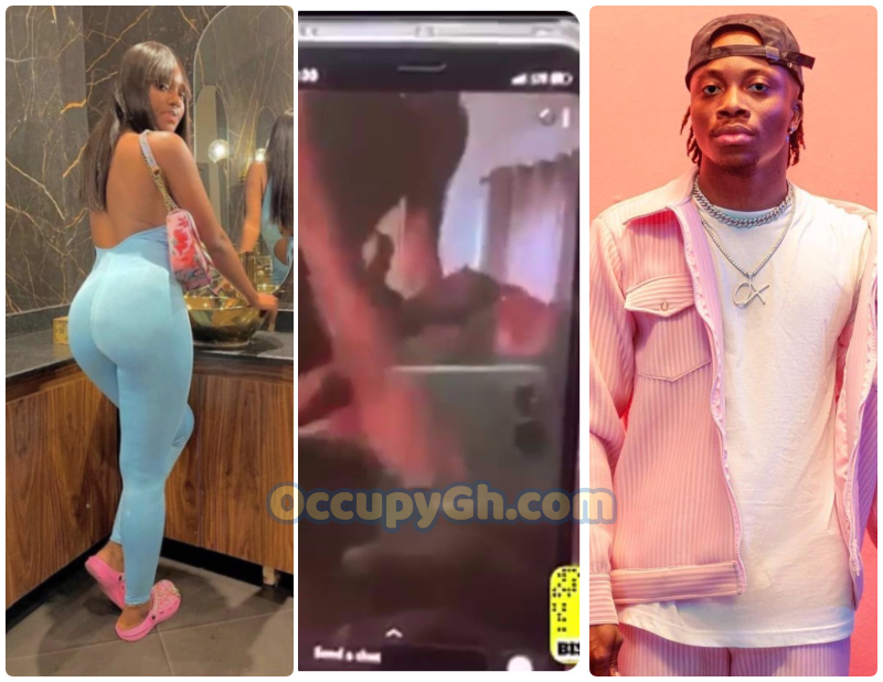 lady in oxlade video tape