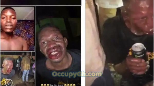 man beaten by FUTA university students