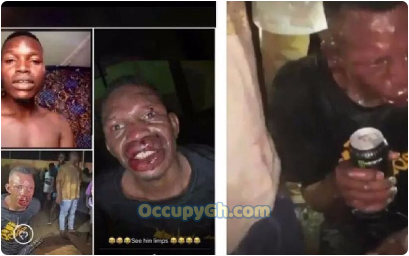 man beaten by FUTA university students