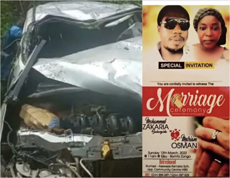 Groom Crashes To Death on wedding day