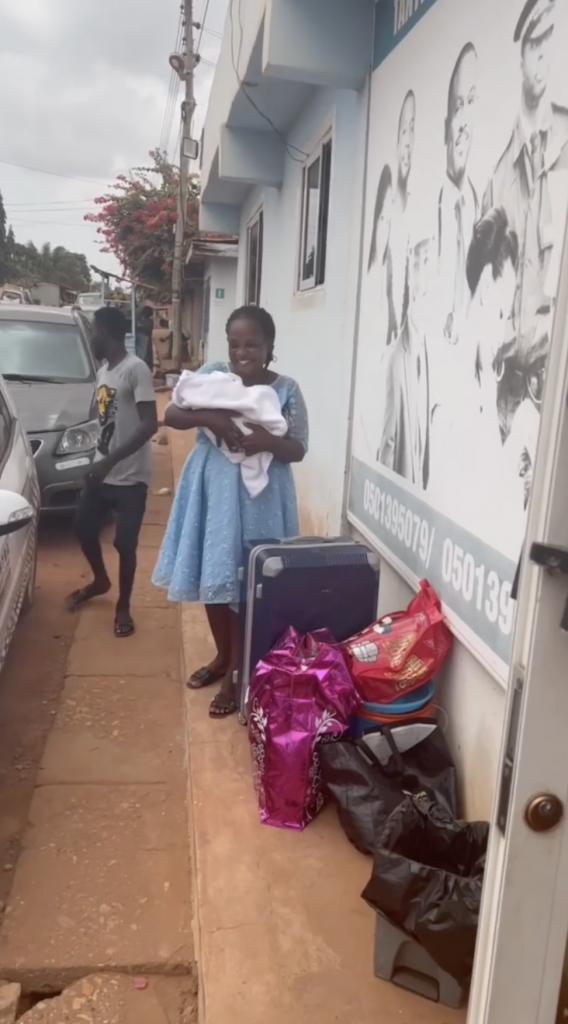 ghanaian man gives wife car giving birth