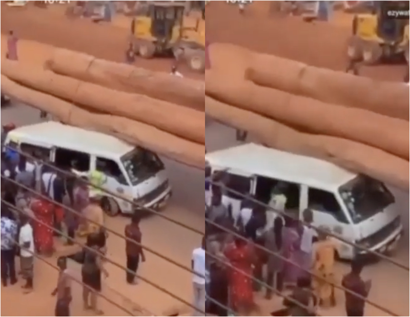 Logs Trees Falls Trotro Bus