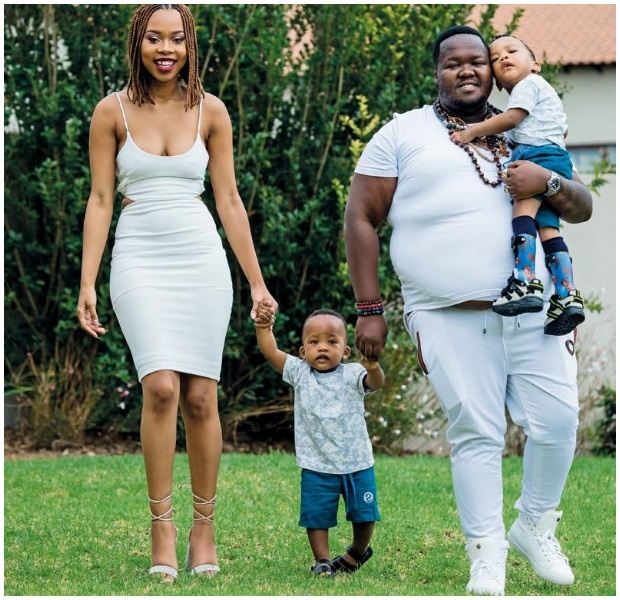 heavy k with wife and children
