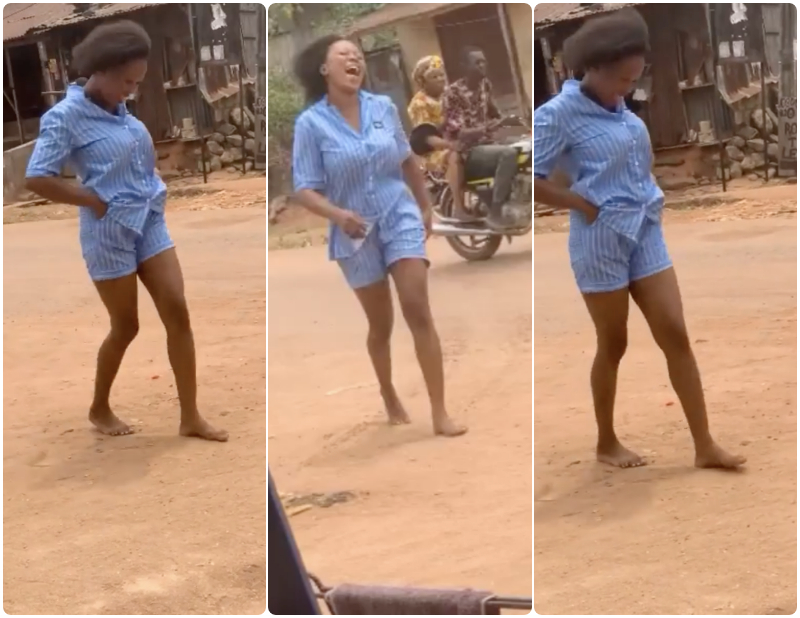lady dropped from benz