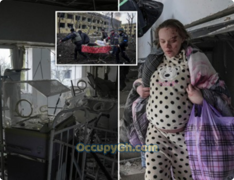 Ukraine hospital destroyed by russian bomb