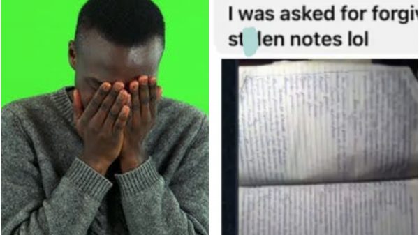 man stole agric notebook