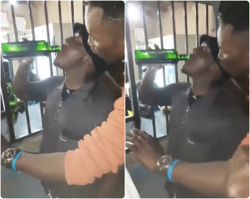 man dies drinking bottle spirit
