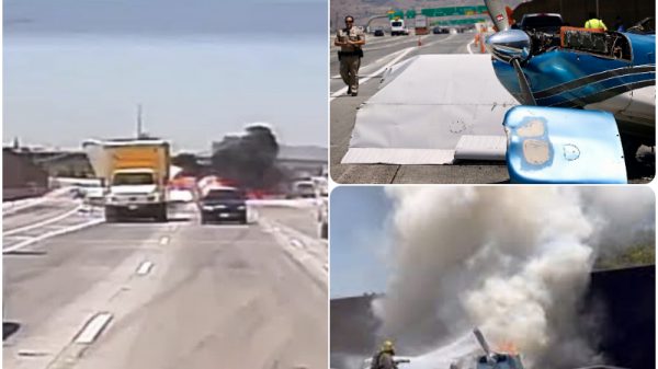 california highway plane crash