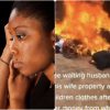 man set wife properties fire