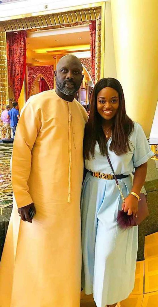 Jackie Appiah and George Weah