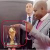ghanaian pastor praying world cup trophy