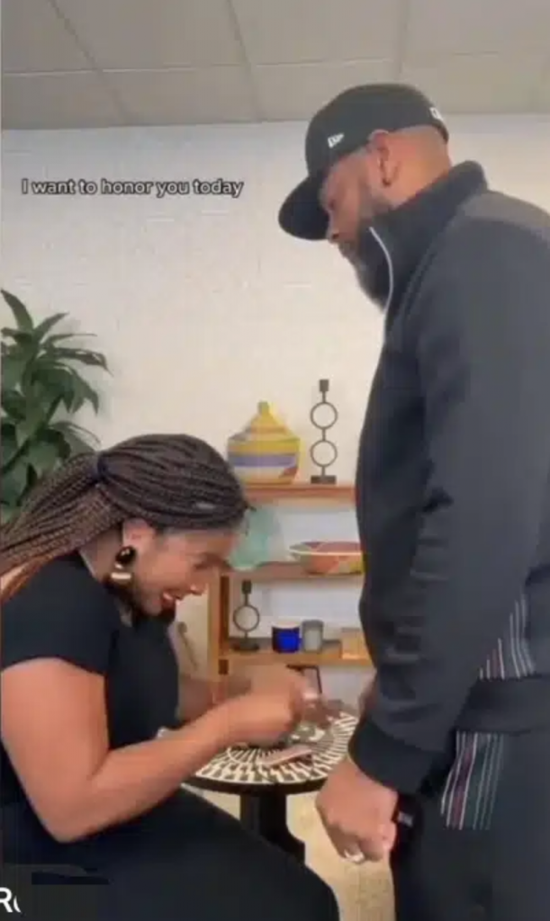 lady praises husband