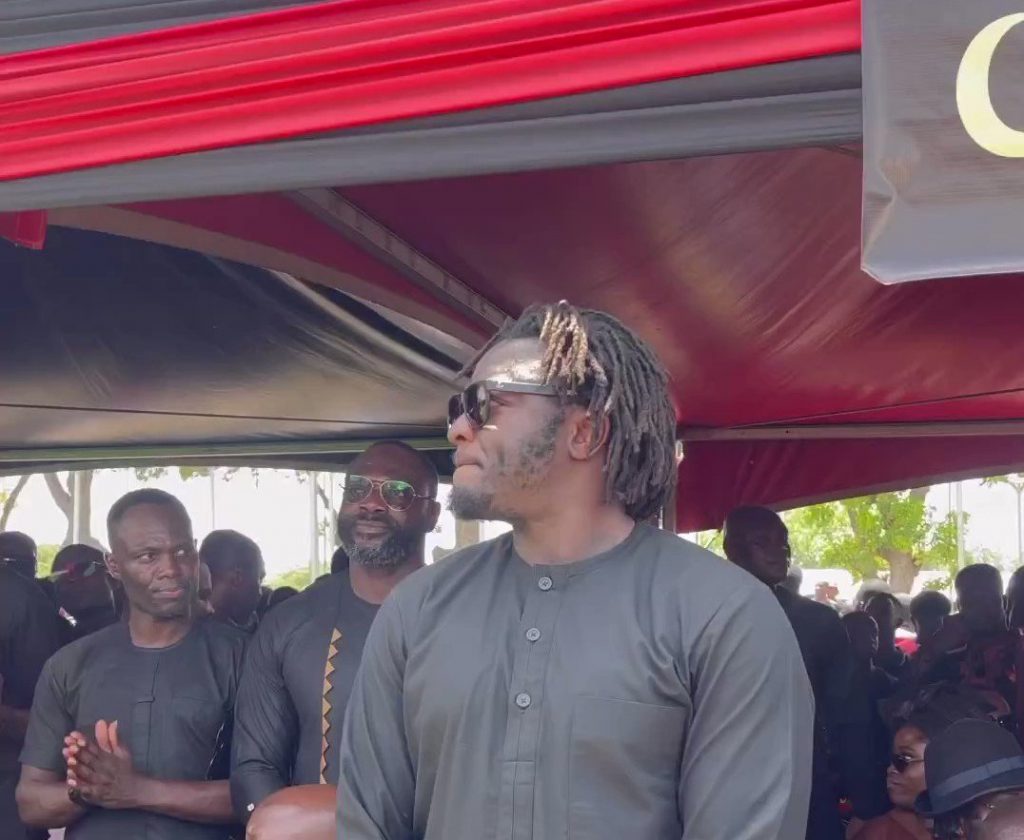 Sulley Muntari at Christian Atsu's Funeral