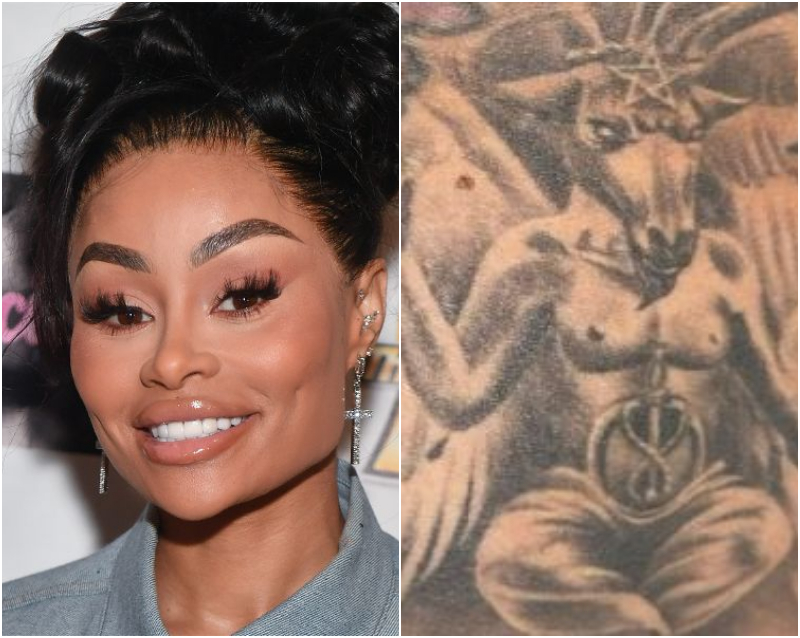 Blac Chyna demonic tattoos