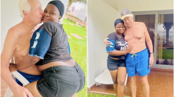 ghanaian lady with old white boyfriend
