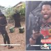 video of suspect brandishing gun
