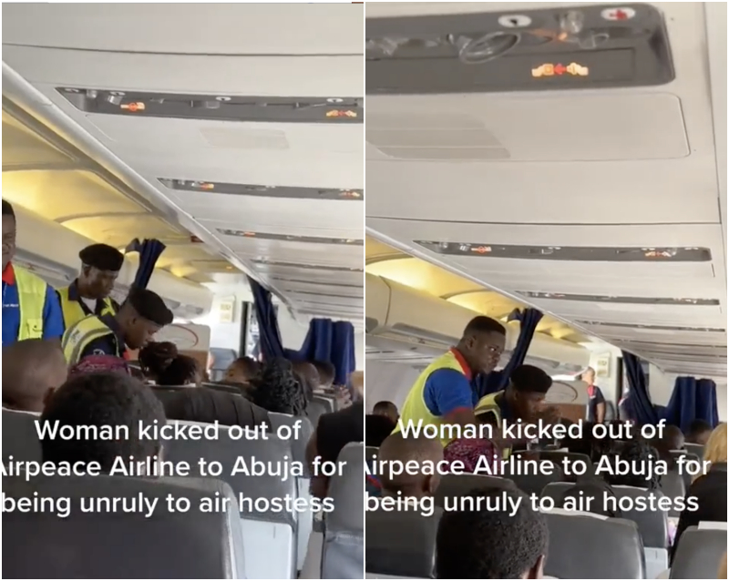 woman thrown out of airplane