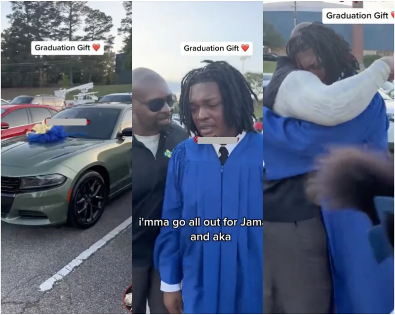 Father Surprises Son With A Dodge Car