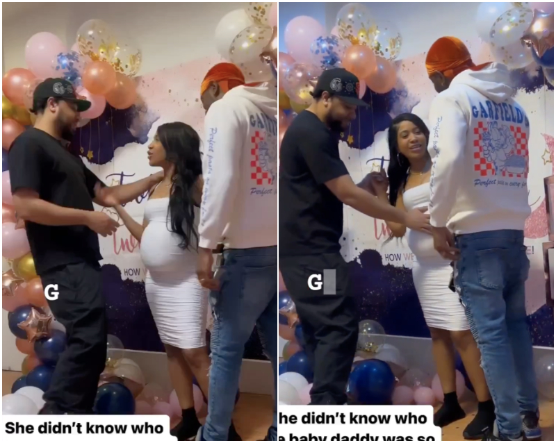 Woman Invites Two Men Fathers baby shower