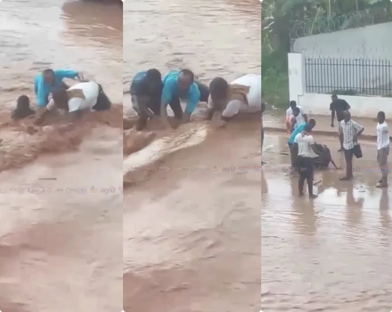Man Nearly Drowns At Gbawe floods