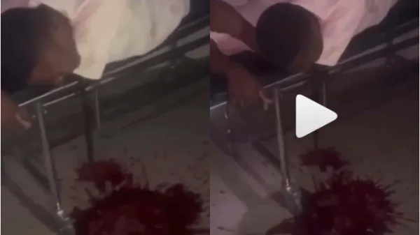 Man Vomits Blood poisoned