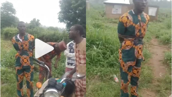 Man Tied caught with neighbor wife