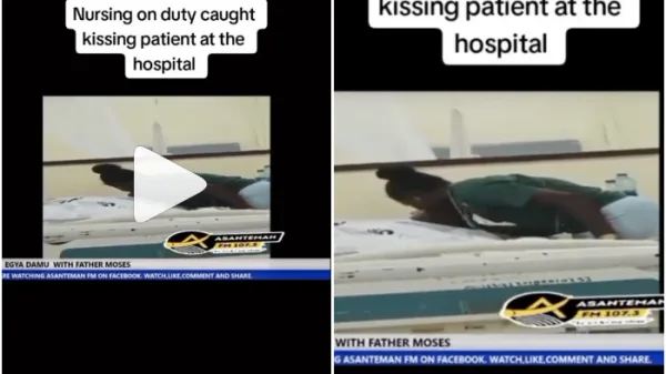 Nurse kissing patient video