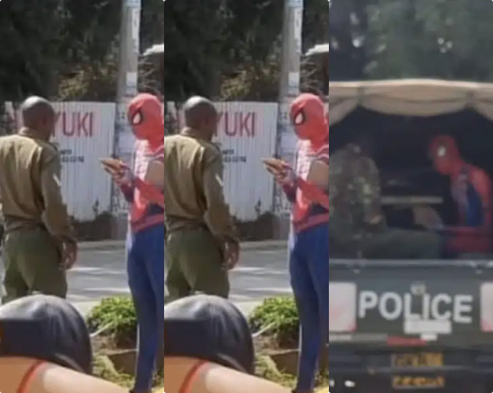 spiderman arrested kenya