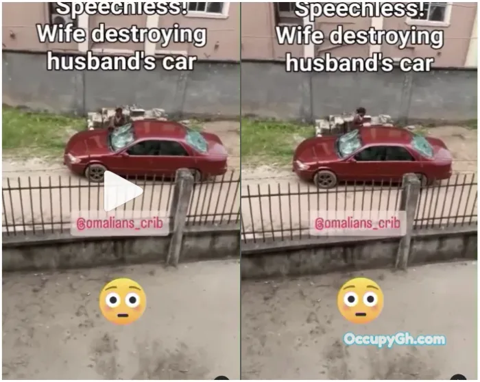 Wife Destroys Husband Car