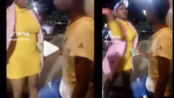 Kenyan Woman slaps Boyfriend