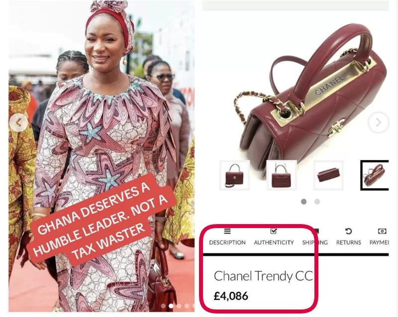 Samira Bawumia expensive handbag