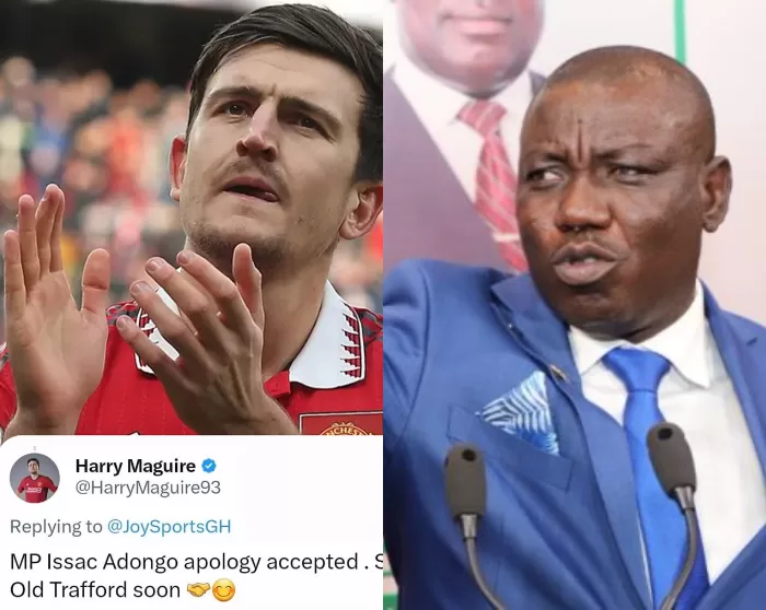 Isaac Adongo and harry maguire