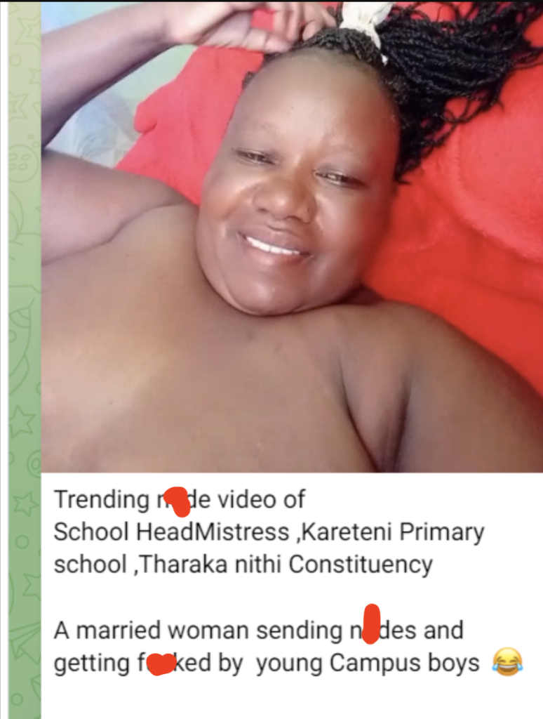 Kareteni Primary School Headmistress video
