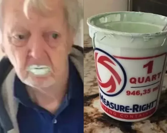 granddad ate bucket of paint mistake yogurt