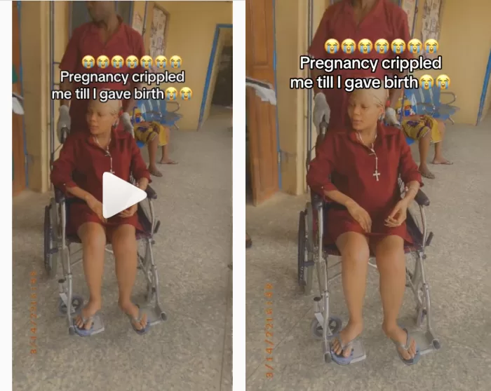 lady crippled after getting pregnant
