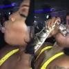 stripper brings snake club