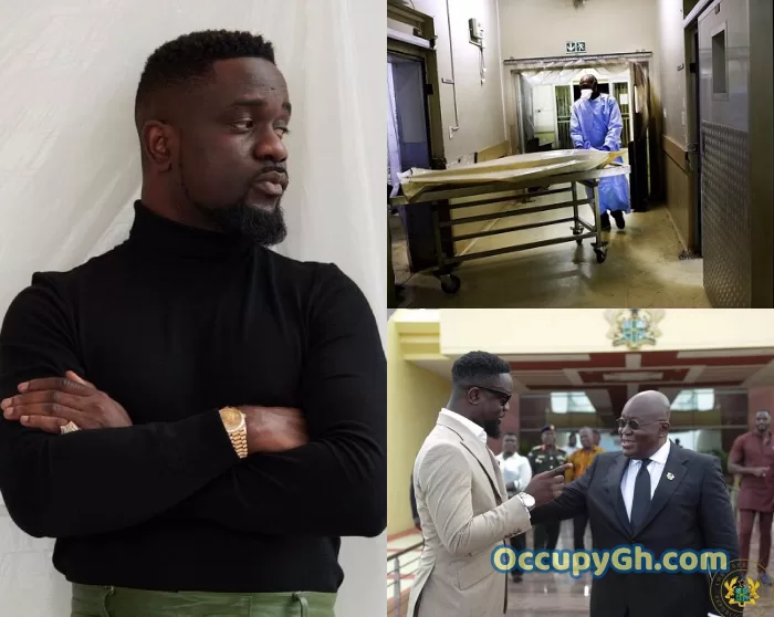 sarkodie reacts Mortuary Workers strike
