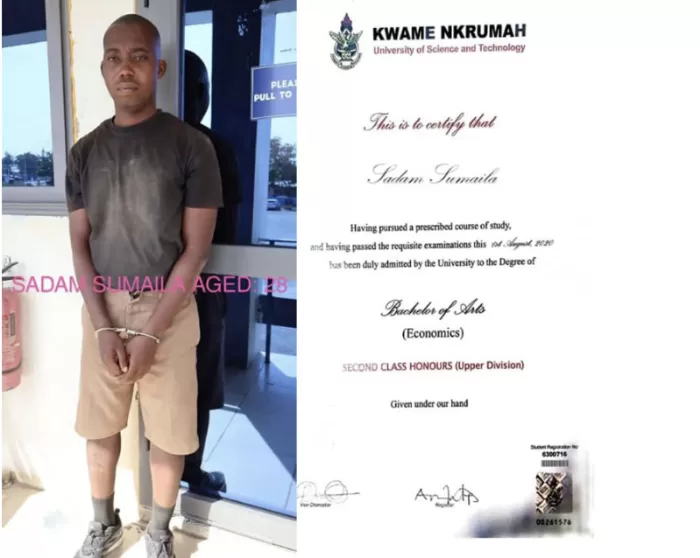 man arrested join police fake certificate