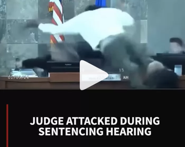 man attacks judge during sentence hearing