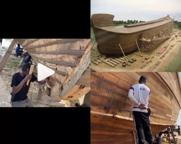 ghanaian fishermen building noah ark