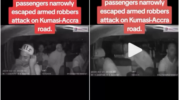 2m express driver escape armed robbers kumasi-accra road