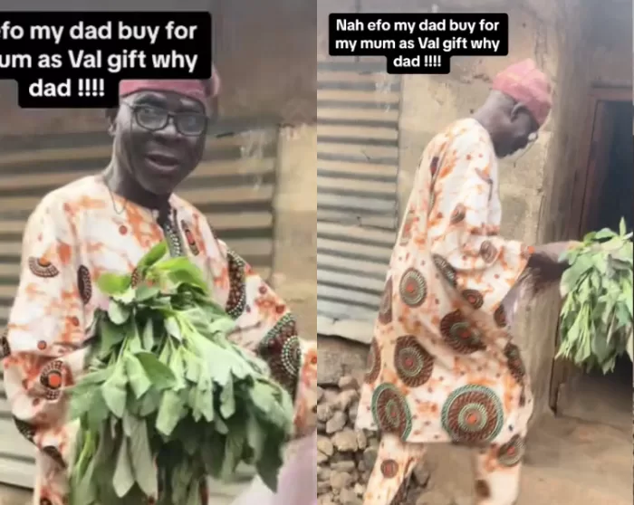 man surprises Wife Vegetable Valentine Day Gift