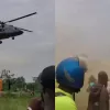 ghana Air Force helicopter emergency landing