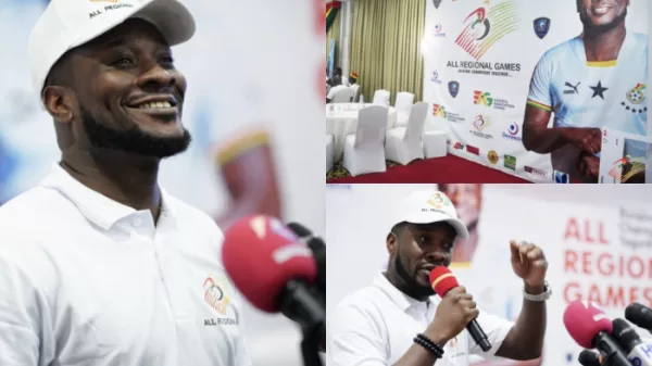 asamoah gyan launches all regional games