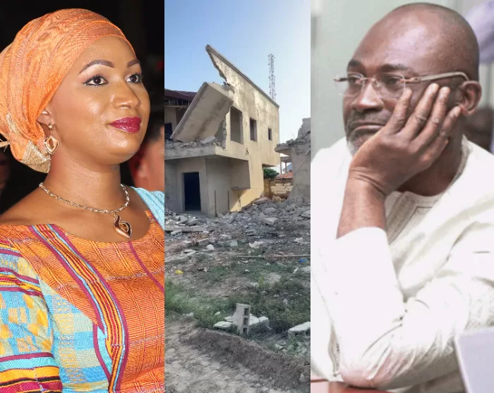 second lady brother demolishes kennedy agyapong brother building