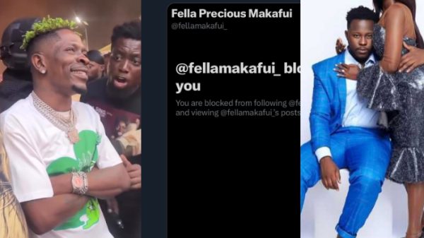 fella makafui block shatta wale