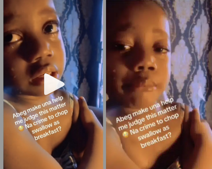 Little Girl Eats Eba