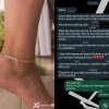 lady lose oil company job chain leg